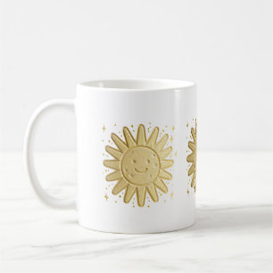 Cute Smiling Sun – Kawaii Sunshine Watercolor Desi Coffee Mug