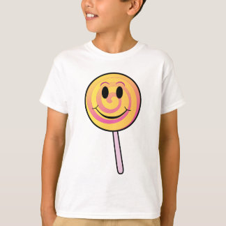 Cute Smiling Yellow Cartoon Lollipop T-Shirt