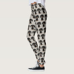 Cute Smooth Coated Black and Tan Dachshund Pattern Leggings<br><div class="desc">Show off your love for wiener dogs in comfort and style with these Dachshunds pattern leggings. Cute patterned print, perfect for the gym, yoga, or a relaxing evening with your Doxie by your side. Original drawing of a smooth coated black and tan Dachshund. These novelty print leggings make a fun...</div>