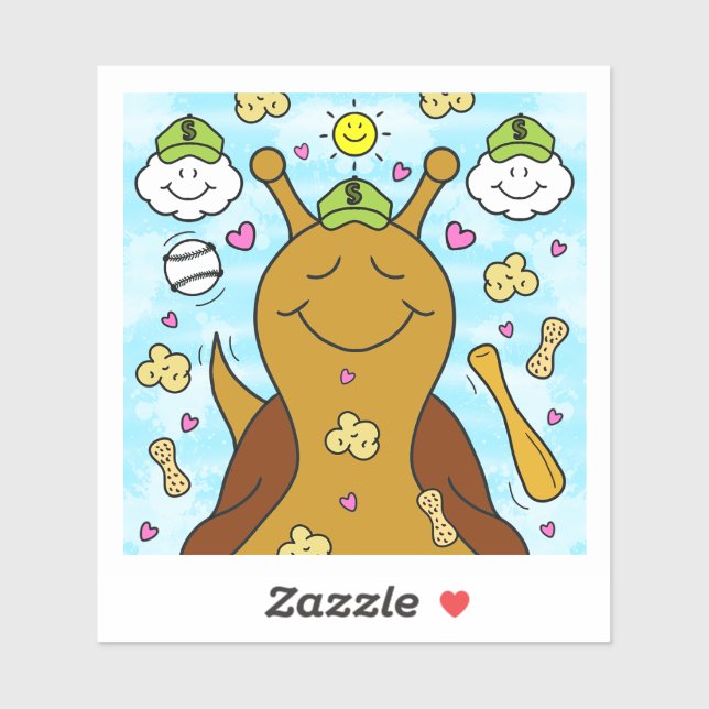 Cute Snail Baseball Blessings | Vinyl (Sheet)