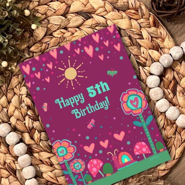 Cute Snail Customizable Age Fun  Birthday Card (Creator Uploaded)