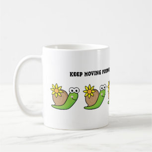 Cute Snail Illustration Quirky Nature Gift Coffee Mug