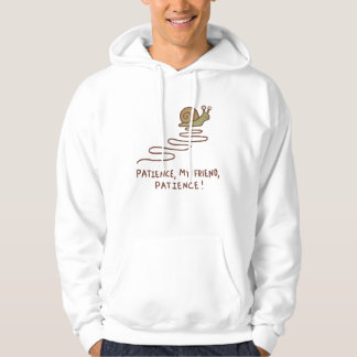 Cute Snail Patience Motivational Quote Hoodie