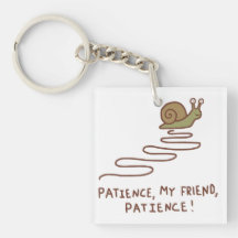 Cute Snail Patience Motivational Quote