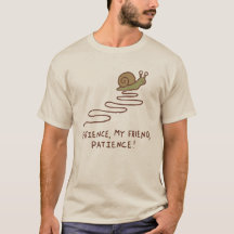 Cute Snail Patience Motivational Quote