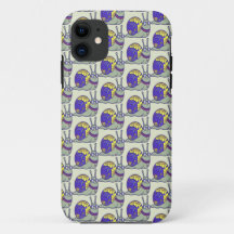 Cute Snail Pattern Phone Case – Whimsical Repeatin