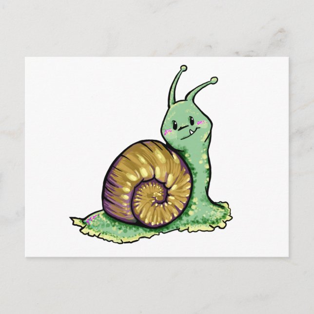 Cute Snail Postcard (Front)