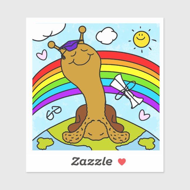 Cute Snail SNAILED IT To The Top Graduation (Sheet)