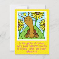 Cute Snail Summer Garden Chat Thinking Of You