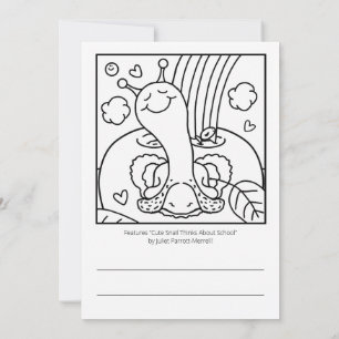 Cute Snail Teacher Thank You  Card