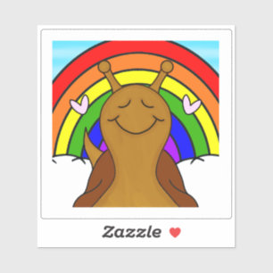 Cute Snail With Rainbow Vinyl