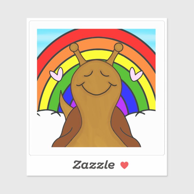 Cute Snail With Rainbow | Vinyl (Sheet)
