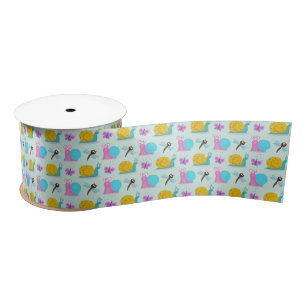 Cute Snails, Butterflies and Dragonflies  Satin Ribbon