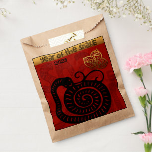 Cute Snake Chinese Year 2025 Zodiac Birthday FB Favour Bag
