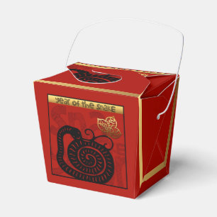 Cute Snake Chinese Year 2025 Zodiac Birthday TOFB Favor Box