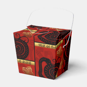 Cute Snake Chinese Year 2025 Zodiac Birthday TOFB Favor Box