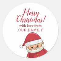 Cute Sneaking Christmas Santa Personalised