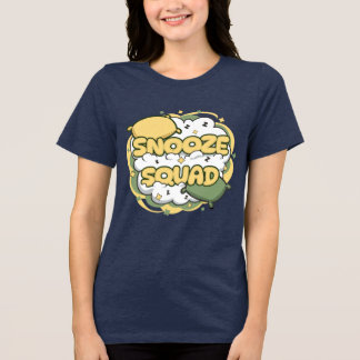 Cute Snooze Squad Sleepy Pillow Gift Tri-Blend Shirt