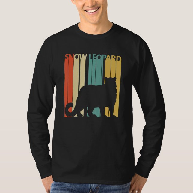 Cute Snow leopard Animal T-Shirt (Front)