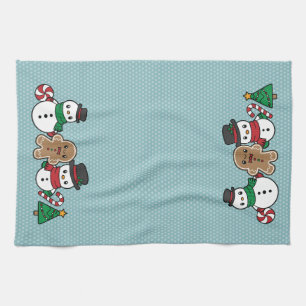 Cute Snow Pals serviette de cuisine