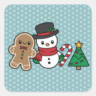 Cute Snow Pals Stickers