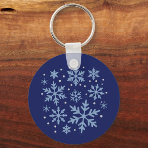 Cute Snowflake Christmas Winter Holiday Cozy Xmas  Keychain