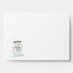 Cute Snowman Baby It's Cold Outside Baby Shower Envelope