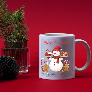 Cute Snowman Baker Christmas Mug