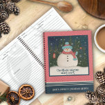 Cute Snowman Christmas Calories Quote Pink Recipe Notebook<br><div class="desc">Cute Christmas Calories snowman personalized recipe books for any age. Makes a unique and fun gift for sons, daughters, friends, newlyweds etc. Fill out the pages with your favourite holiday recipes for an even ‘sweeter’ gift! Add grandmas secret recipes and keep the traditions alive. For more of my daily, inspirational...</div>