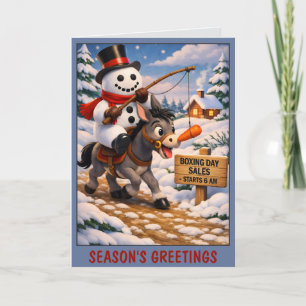 Cute Snowman Christmas Card