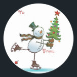 Cute Snowman Christmas Gift tags<br><div class="desc">Adorable Gift labels for your Christmas packages. Cute Gift tags for kids or adults!</div>