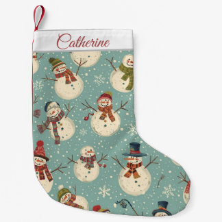 Cute Snowman Christmas Stocking