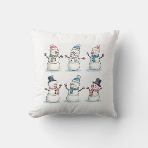cute snowman cushion