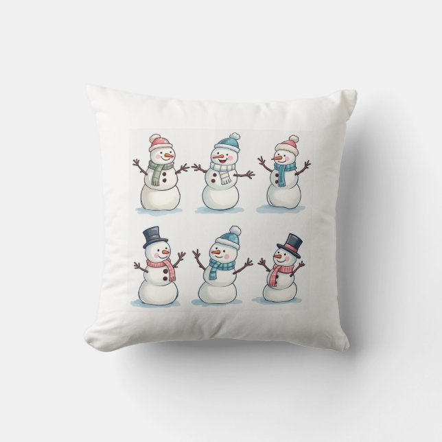 cute snowman cushion (Front)