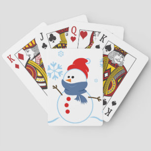 Cute Snowman Deck of Cards
