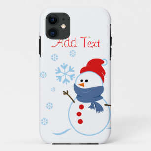 Cute Snowman Design iPhone 11 Case
