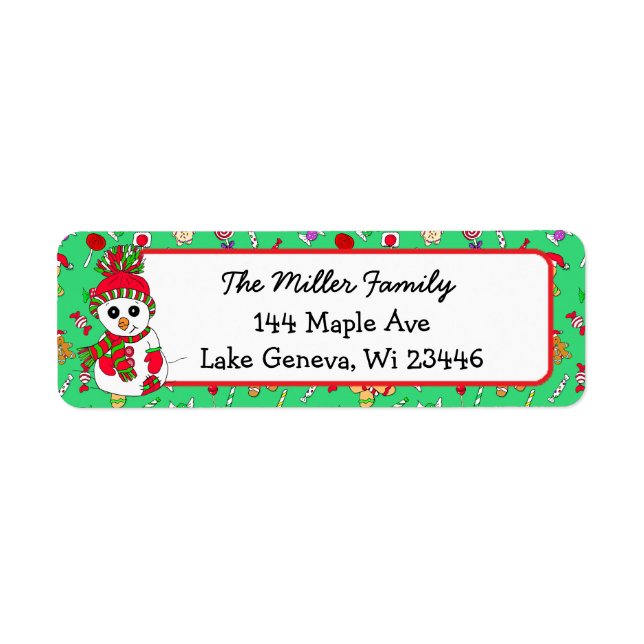 Cute Snowman Holiday Seasonal Festive (Front)