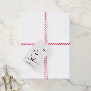 CUTE SNOWMAN 'Merry Christmas' Gift Tags