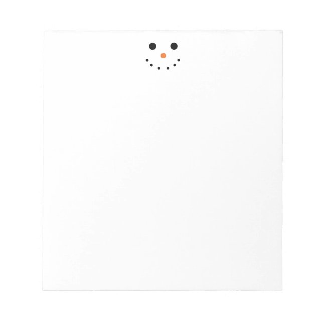 Cute Snowman Notepad (Front)