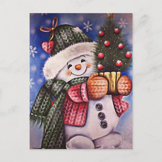 cute Snowman Postcard (Front)