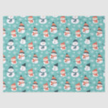 Cute Snowman Snowflake Seamless Pattern Christmas Tissue Paper<br><div class="desc">Cute Snowman Snowflake Seamless Pattern Christmas Tissue Paper.
Seamless winter Christmas pattern with cute snowmen and snowflakes.</div>
