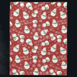 Cute Snowman Snowflake Whimsical Christmas Cozy Fleece Blanket<br><div class="desc">Two cute snowman are featured on this whimsical Christmas fleece blanket. One adorable snowman has on his Santa hat while the other is snug in his woodsman hat. White snowflakes and snow complete the holiday pattern.</div>