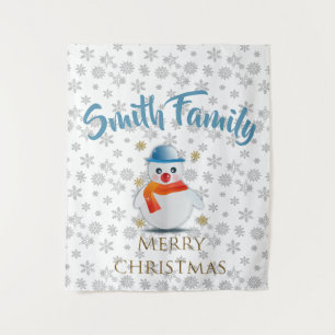 Cute Snowman Tapestry