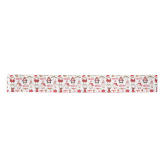 Cute Snowman Tissue Paper Satin Ribbon