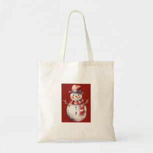 Cute Snowman Tote Bag