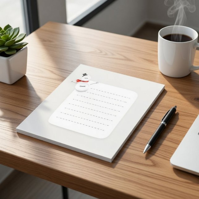 Cute Snowman Winter Notepad (Creator Uploaded)