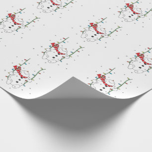 Cute Snowman Wrapping Paper