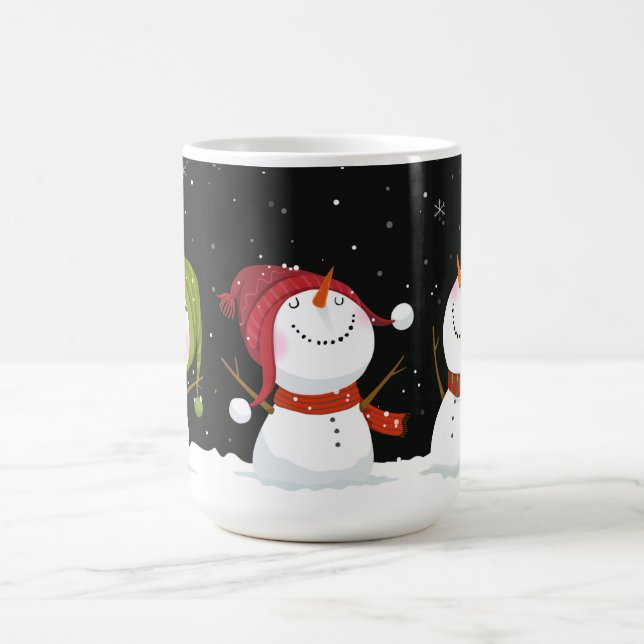 Cute Snowmen Café Mug (Centre)