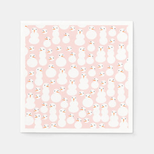 Cute Snowmen Paper Napkins