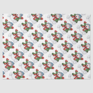 Cute Snowmen Tissue Paper